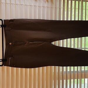 So Slimming by Chico's Brown Pants Refined Ankle Basic Size 2.5/L
